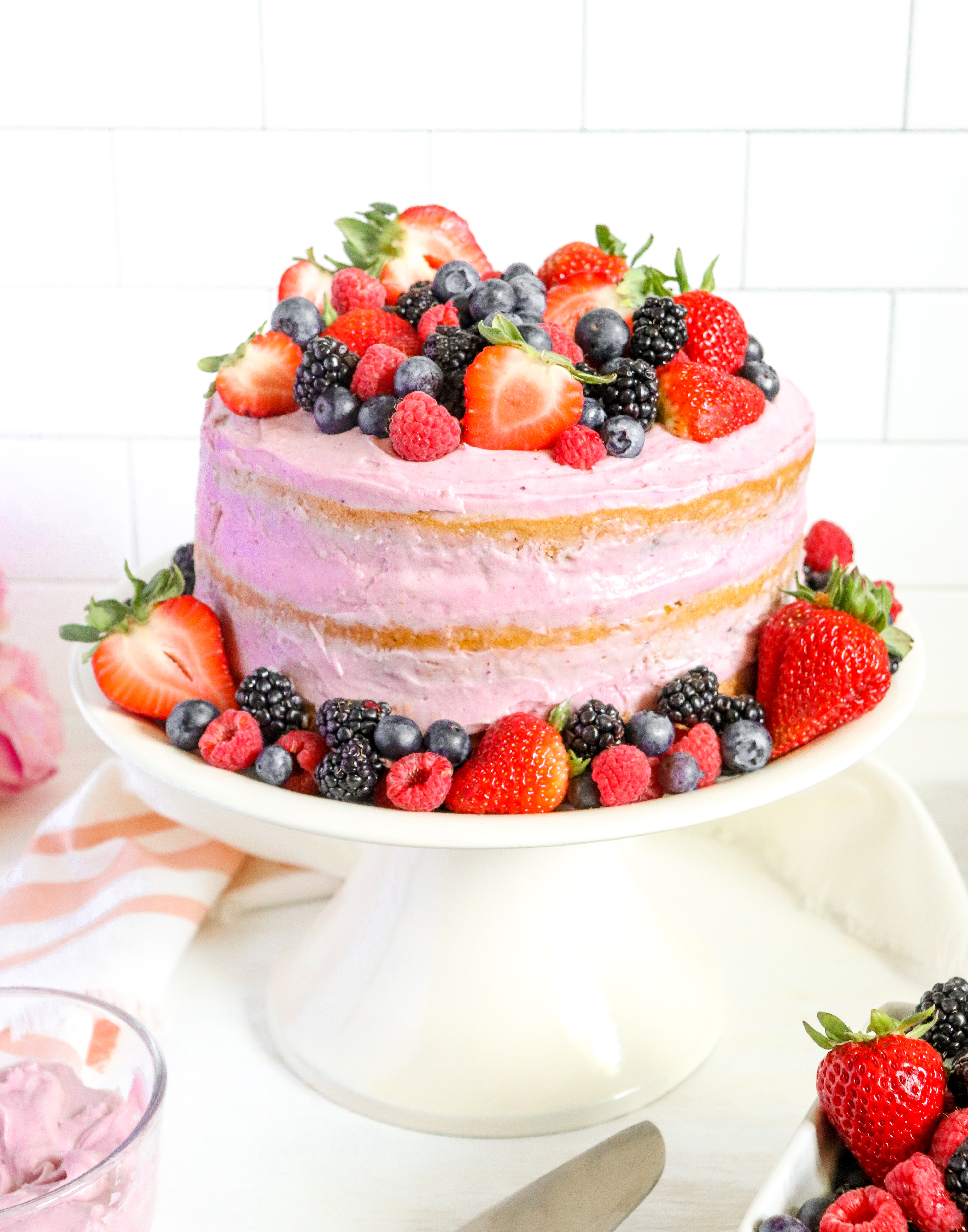 Very Berry Vanilla Layer Cake