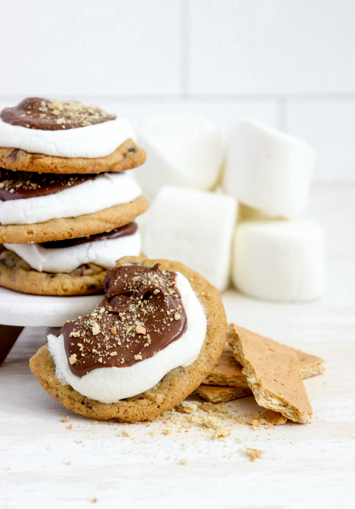 Chewy S’mores Chocolate Chip Cookies