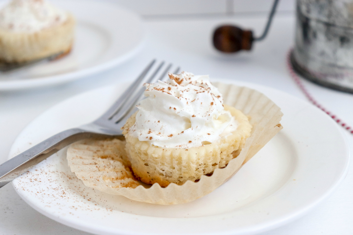 3-Step Mini Eggnog Cheesecakes - Brunch With The Brittains