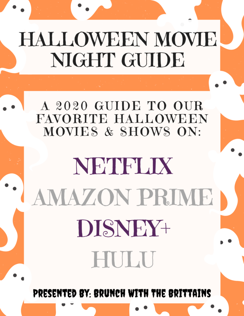 2020 Halloween Movie Night Streaming Guide