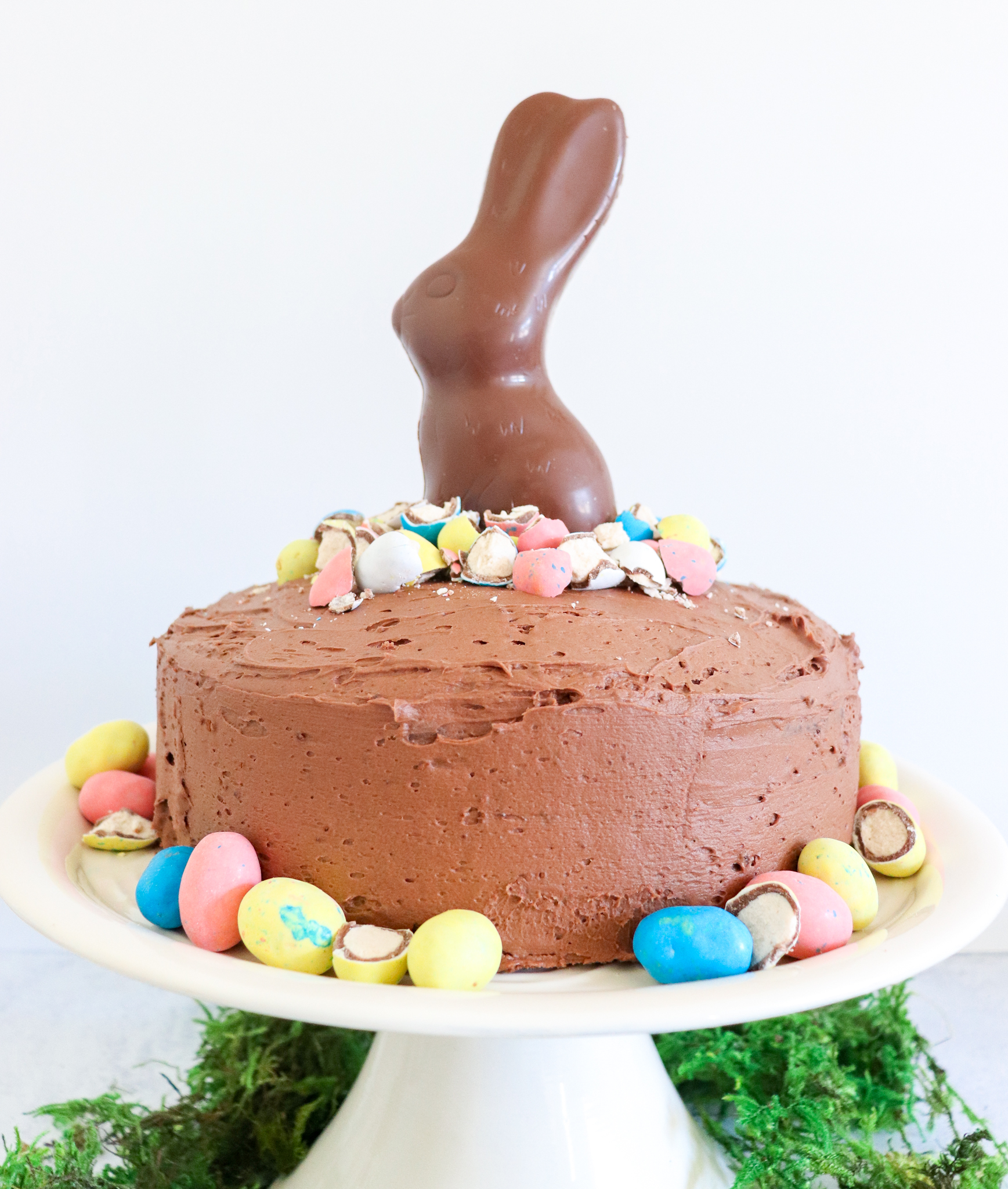 Chocolate Frosting Recipe + How To Dress Up A Box Cake For Easter