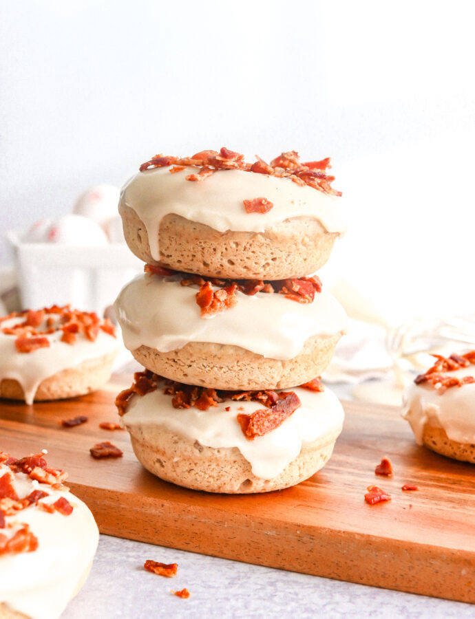 Maple Bacon Baked Donuts